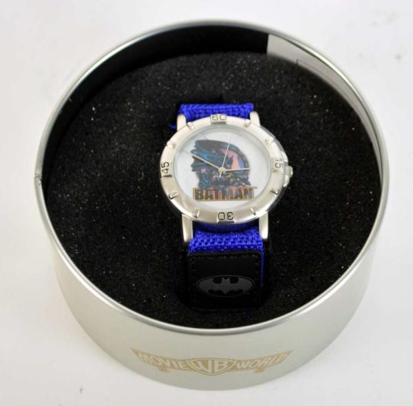 BATMAN Armbanduhr Watch - Warner Bros. Movie World - Blechdose tinbox