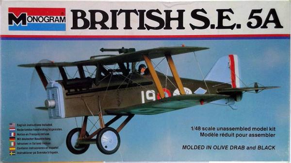 BRITISH S.E 5A 1/48 model kit MONOGRAM 5205