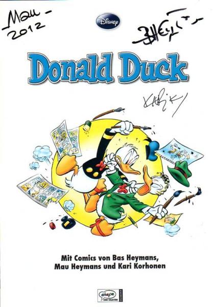 Gratis Comic Tag 2012: Donald Duck, 3x signiert: Korhonen, Heymans  Ehapa