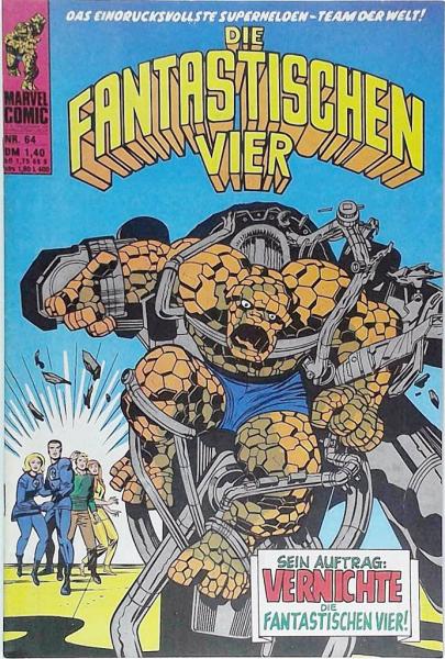 FANTASTISCHE VIER Nr. 64 sehr gut / Z: 1 , Marvel - Williams ab 1974