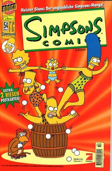 Simpsons Comics, Heft Nr. 54 von 4 / 2001, Dino, TOP