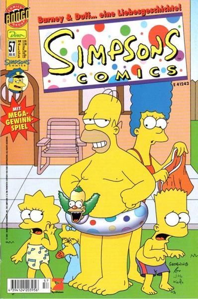Simpsons Comics, Heft Nr. 57 von 7 / 2001, Dino, TOP