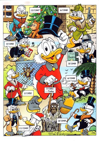 DON ROSA Druck Onkel DAGOBERT frühe Versionen