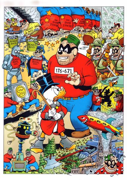 DON ROSA Druck  DAGOBERT und die Panzerknacker