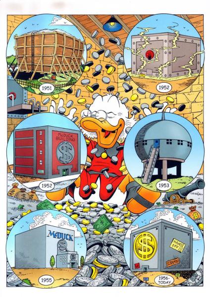 DON ROSA  Druck  DAGOBERT DUCK s  Geldspeicher