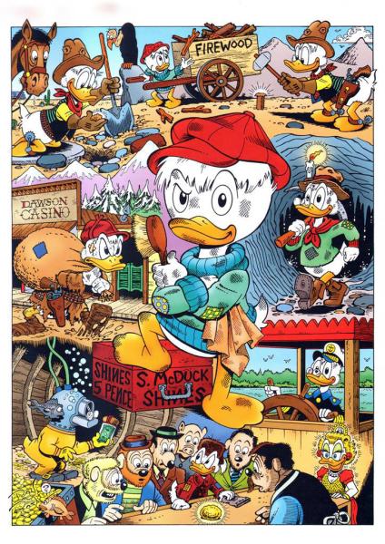 DON ROSA Druck DAGOBERT DUCK in jungen Jahren