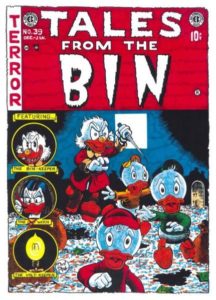 DON ROSA Parodie Druck / parody print TALES FROM THE CRYPT cover #39