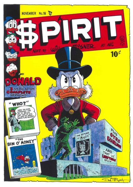 DON ROSA Parodie Druck / parody print $PIRIT SPIRIT cover #18