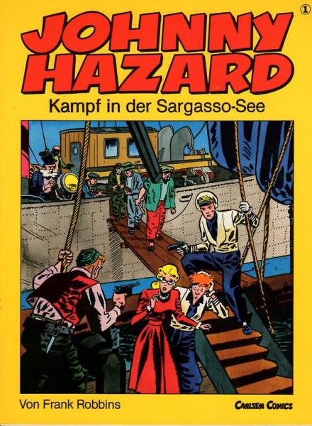 Johnny Hazard, kompl. Serie # 1,2,3,4,5,6, CARLSEN, 1. Auflage