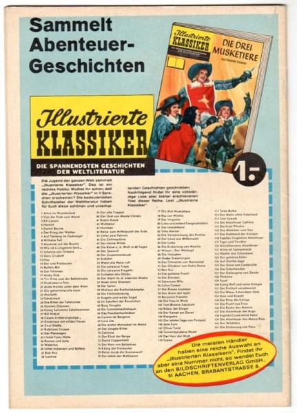 Illustrierte Klassiker Nr. 155  Original-Ausgabe 1. Auflage
