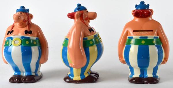 Obelix Spardosen Display Werbung Deutsche Bank 1970er Jahre - ULTRA SELTEN