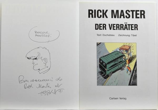 Rick Master Band 11, signiert mit Zeichnung - Carlsen Verlag