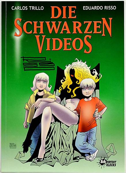 Die schwarzen Videos - signiert von Eduardo Risso - Schwarzer Klecks