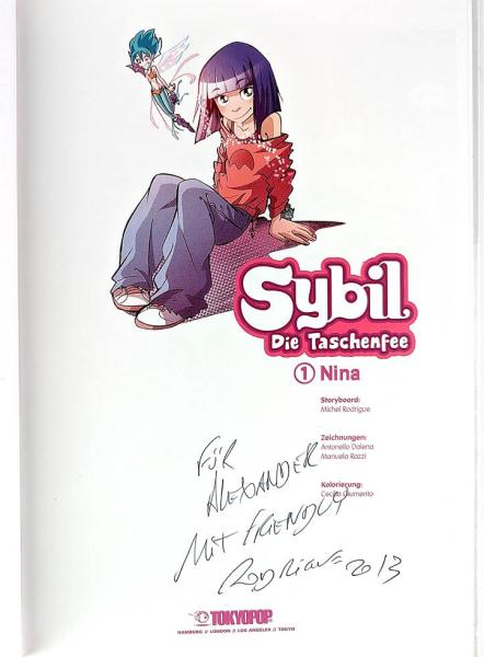 Sybill - Die Taschenfee Band 1-4 - signiert von Rodrigue - neuwertig , Tokyopop