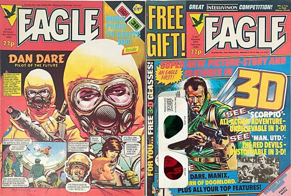 EAGLE Comic Magazine - 2x 3-D Ausgabe - IPC