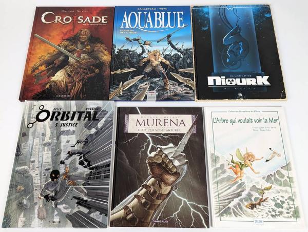 12 x französische Science Fiction und Fantasy Comics Konvolut - neuwertig