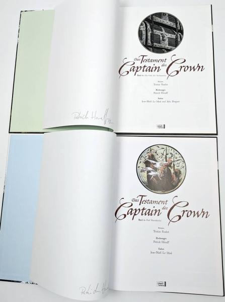 Das Testament des Captain Crown Bd. 1+2, signiert von Hénaff - Ehapa