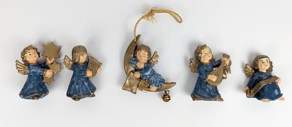 Bullyland 5 blaue Engel Weihnachten Figuren Konvolut