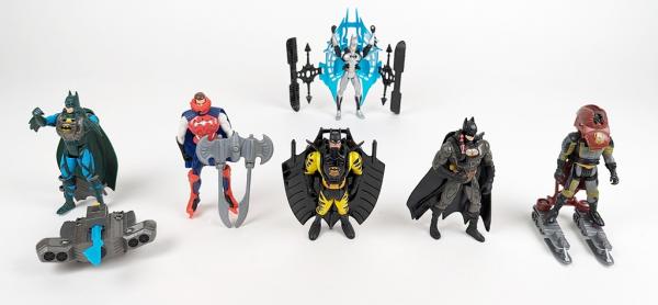 6 x Batman Action Figuren Konvolut #3 - Mattel Kenner usw.