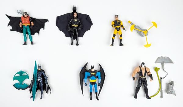 6 x Batman Action Figuren Konvolut #4 - Mattel Kenner usw.