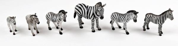 Bullyland 6x Zebra Figur - Zebraherde Konvolut