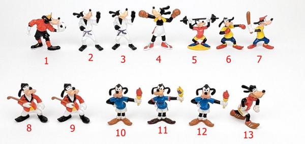 Bullyland Sportgoofy mit Varianten 1980 & 1993 - Auswahl