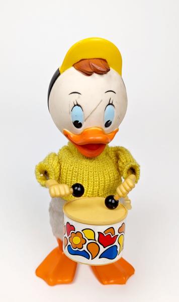 Neffe Donald Duck Tick, Trick oder Track, Aufziehfigur / Trommler - Braval