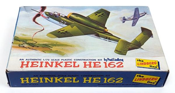 Heinkel He 162 1/72 model kit - factory sealed / ungeöffnete OVP - Lindberg 432