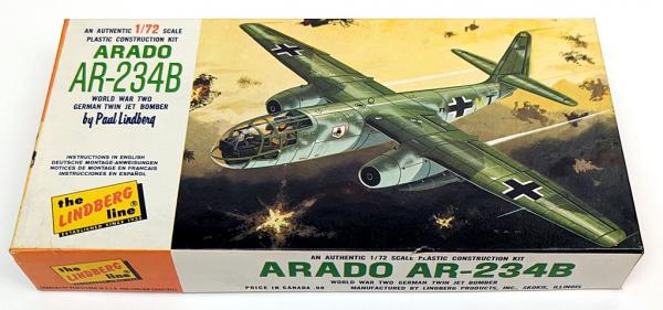 Arado AR-234B 1/72 model kit - Lindberg 439