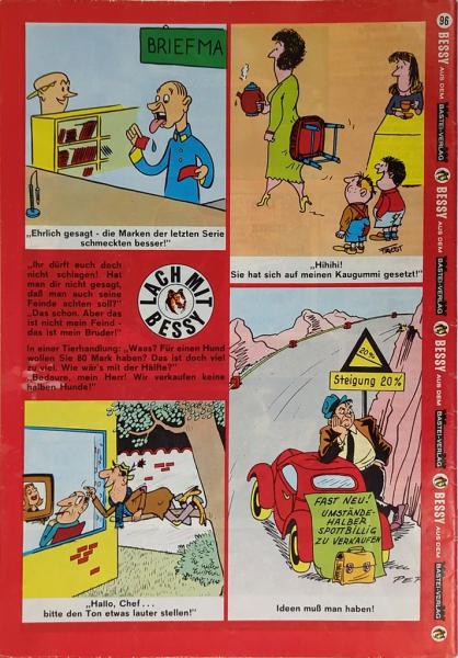 Bessy Originalheft Band 96 - Bastei Verlag ab 1965 - Z: 1-2