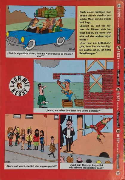 Bessy Originalheft Band 100 - Bastei Verlag ab 1965 - Z: 1-2