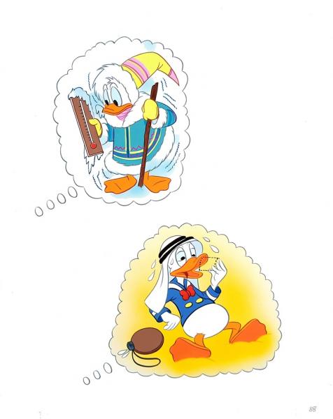 Disney-Originalzeichnung: Eine Ente wie du und ich 1984 Donald Wüste Arktis