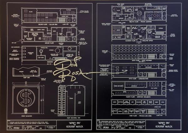 DON ROSA Money Bin Blueprint complete - signiert / signed