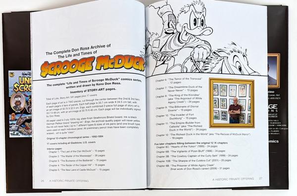 Heritage exclusive catalogue: Don Rosa A Historic Private Offering - signed