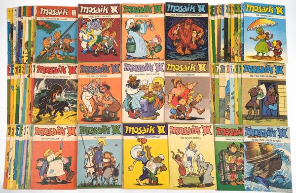 Mosaik Comicsammlung - Jahrgang 1976 bis 1989, nur 2 Hefte fehlen