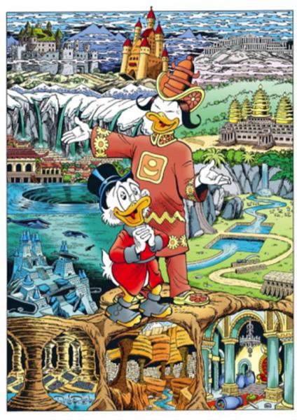 DON ROSA PORTFOLIO 60 Years Of Scrooge McDuck SIGNIERT LIMITIERT 222 Ex.