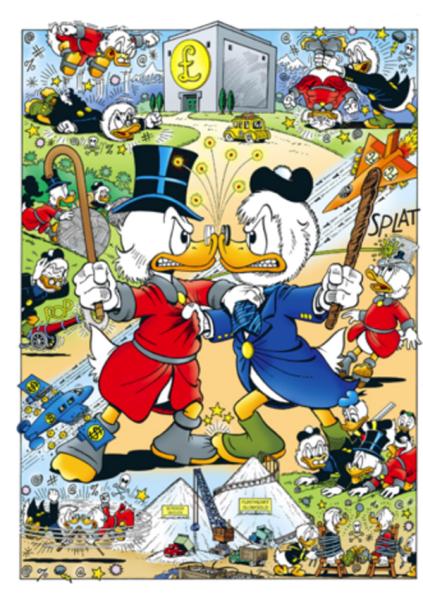 DON ROSA PORTFOLIO 60 Years Of Scrooge McDuck SIGNIERT LIMITIERT 222 Ex.