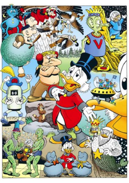 DON ROSA PORTFOLIO 60 Years Of Scrooge McDuck SIGNIERT LIMITIERT 222 Ex.