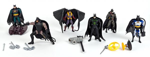 6 x Batman Action Figuren Konvolut #22 - Mattel Kenner usw.