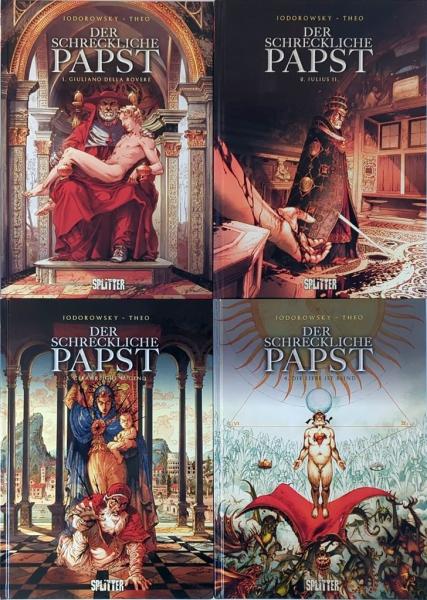 Der Schreckliche Papst Band 1-4 komplett - Hardcover - Splitter Verlag