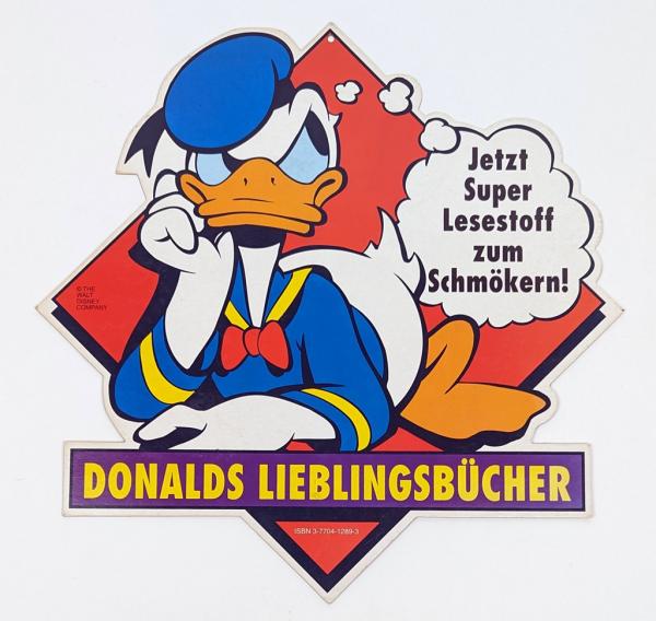 Deckenhänder Donalds Lieblingsbücher - 36 cm x 36 cm, 1990er Jahre