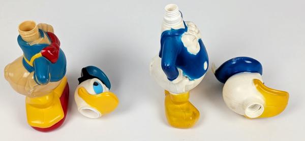 Donald Duck 2x Figur / Shampoo Flaschen - Hersteller unbekannt