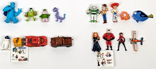 TCC Disney Pixars Figuren komplett - Monsters & Toy Story, Nemo & mehr