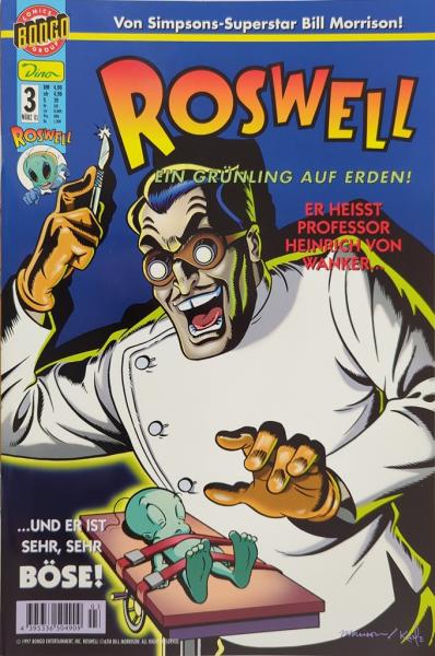 ROSWELL Heft 3 ungelesen / TOP - Dino Verlag