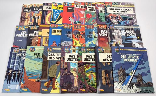 Die Abenteuer von Blake und Mortimer Band 1-25 - alle 1. Auflage, Carlsen Verlag