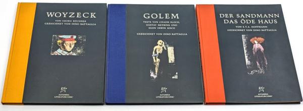 3x Altamira Literaturcomic - Der Golem, Woyzeck, Der Sandmann das öde Haus