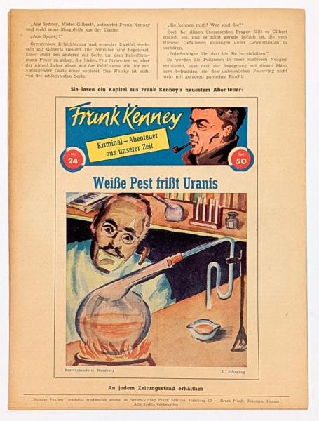 Blonder Panther Heft 2, kein Nachdruck, original vom Serienverlag 1950