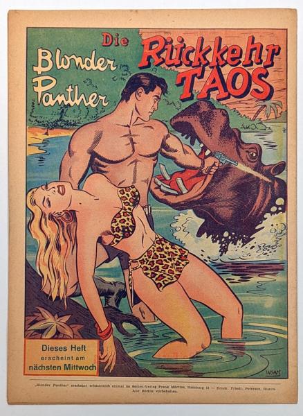 Blonder Panther Heft 3, kein Nachdruck, original vom Serienverlag 1950