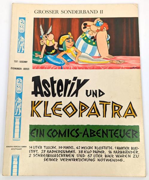 Asterix Band 2, Asterix und Kleopatra ohne Preisaufdruck, 1. Auflage, Z: 2
