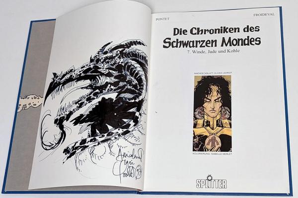 Chroniken des schwarzen Mondes Sonderausgabe mit sign. Druck&Zeichnung Splitter